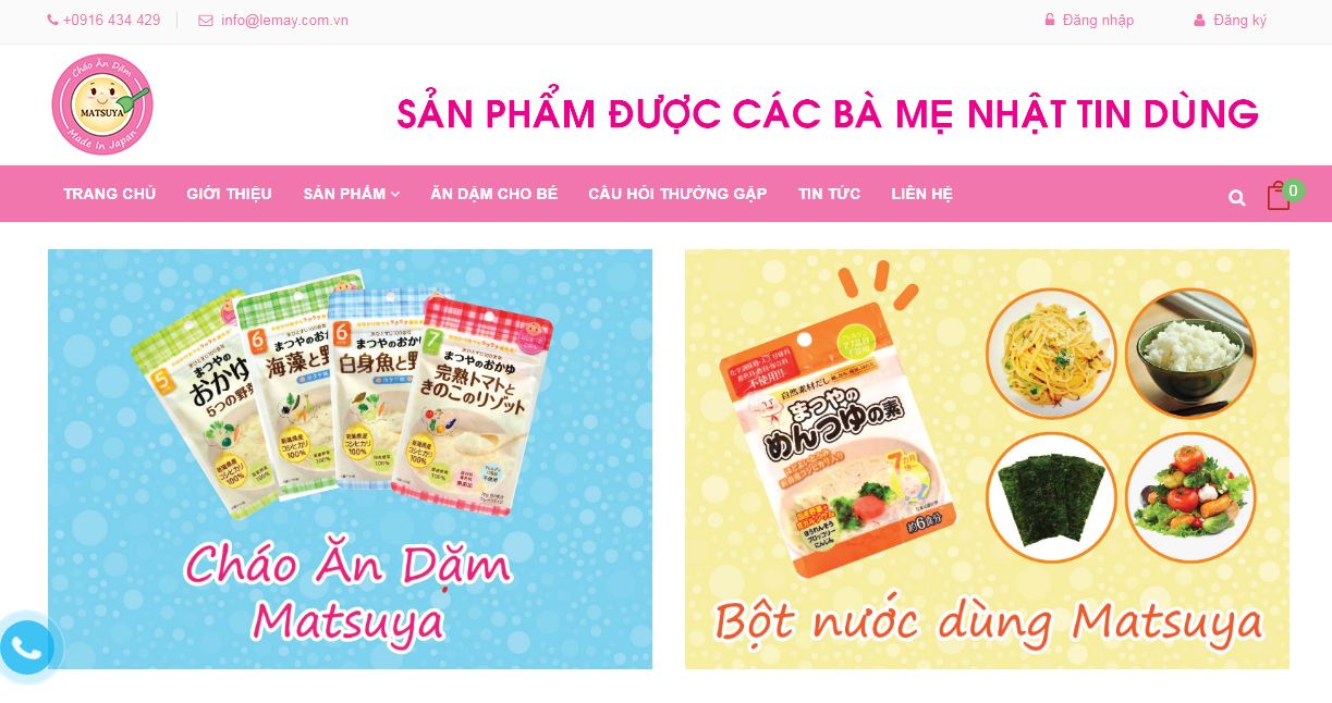 Website sức khỏe trẻ em Matsuya