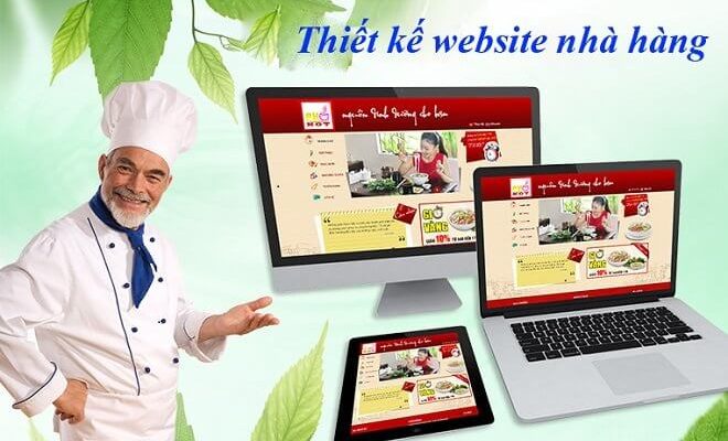 xu hướng thiết kế website nhà hàng