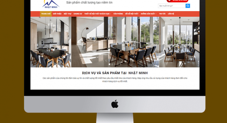 thiết kế website nội thất