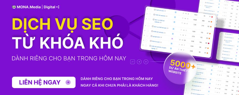Dịch vụ SEO tổng thể, SEO Top Google tại TPHCM – Mona SEO