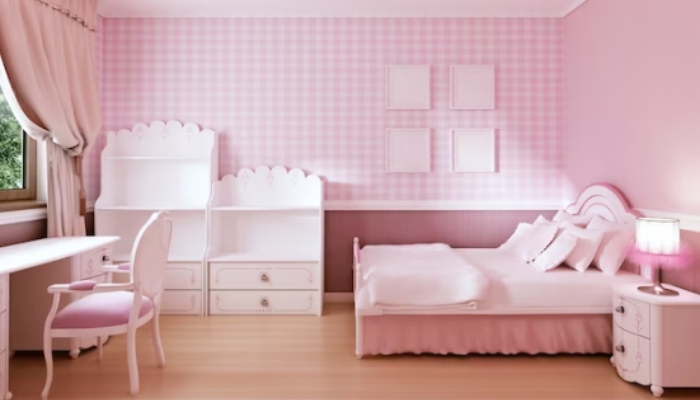 Phòng ngủ cho con nhỏ sử dụng giường tầng tiết kiệm không gian