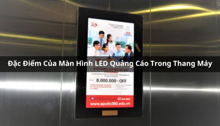 màn hình led quảng cáo trong thang máy